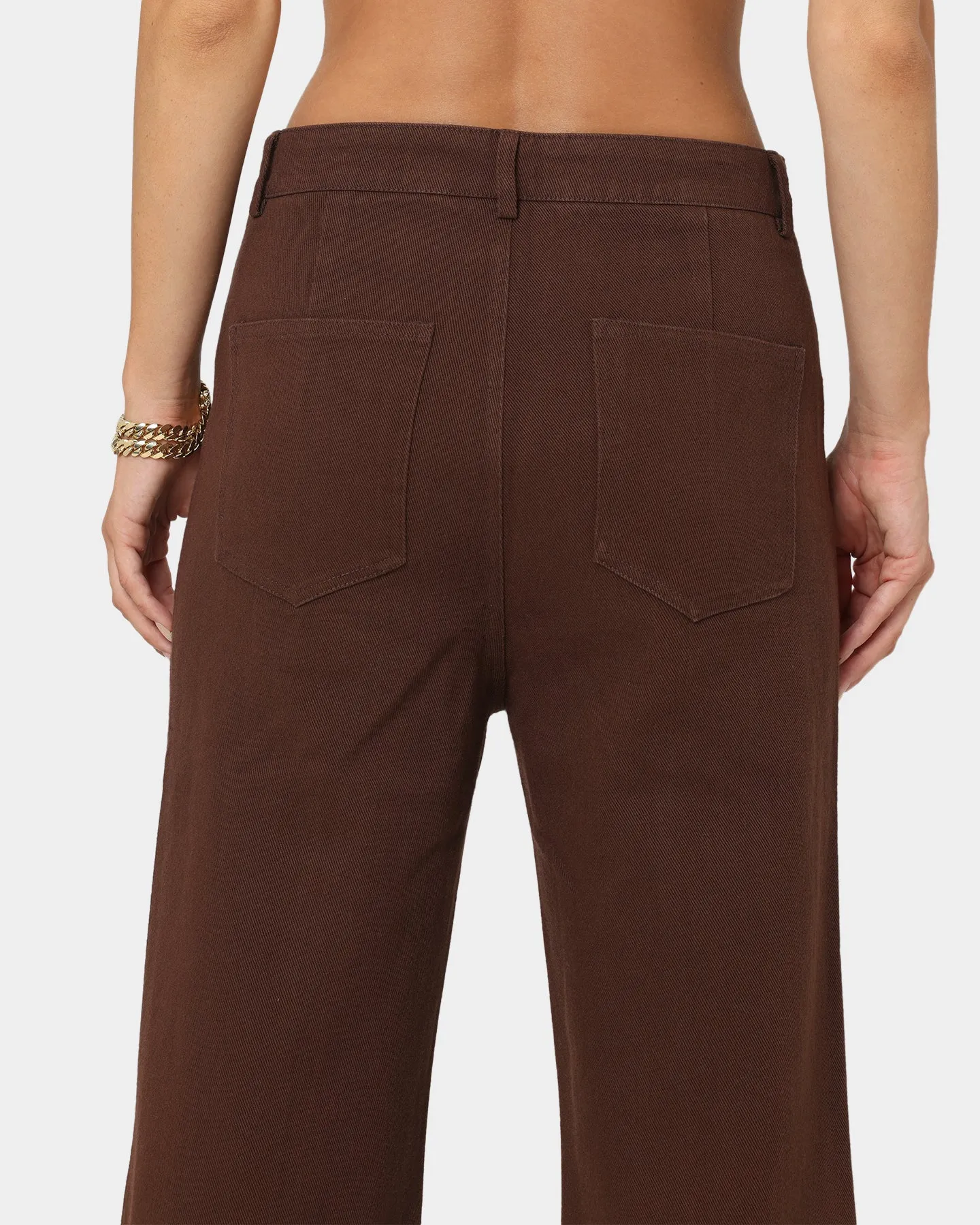 XXIII Women's Siobhan Seam Split Pants Brown