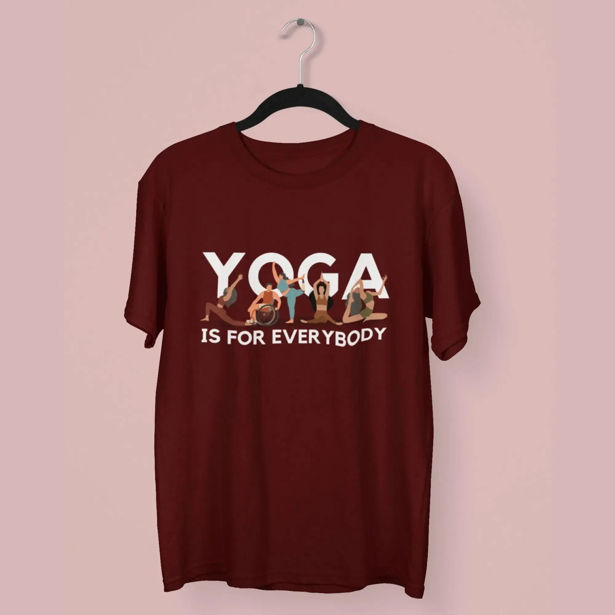 Yoga is for Everybody Round Neck Half Sleeve Classic T-Shirt